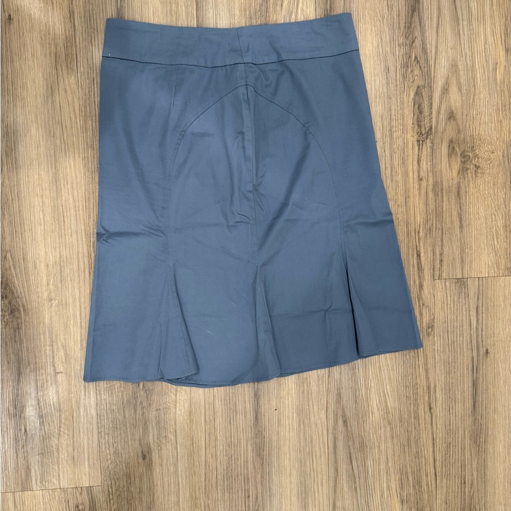Allison Taylor Slate Blue Pencil Skirt
